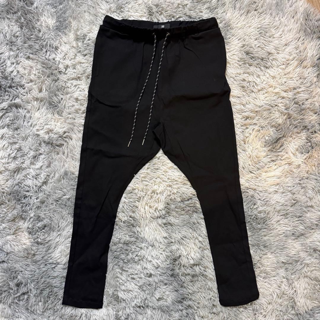 Cambio カンビオ　サルエルスキニーパンツ ブラック　ストレッチ　L