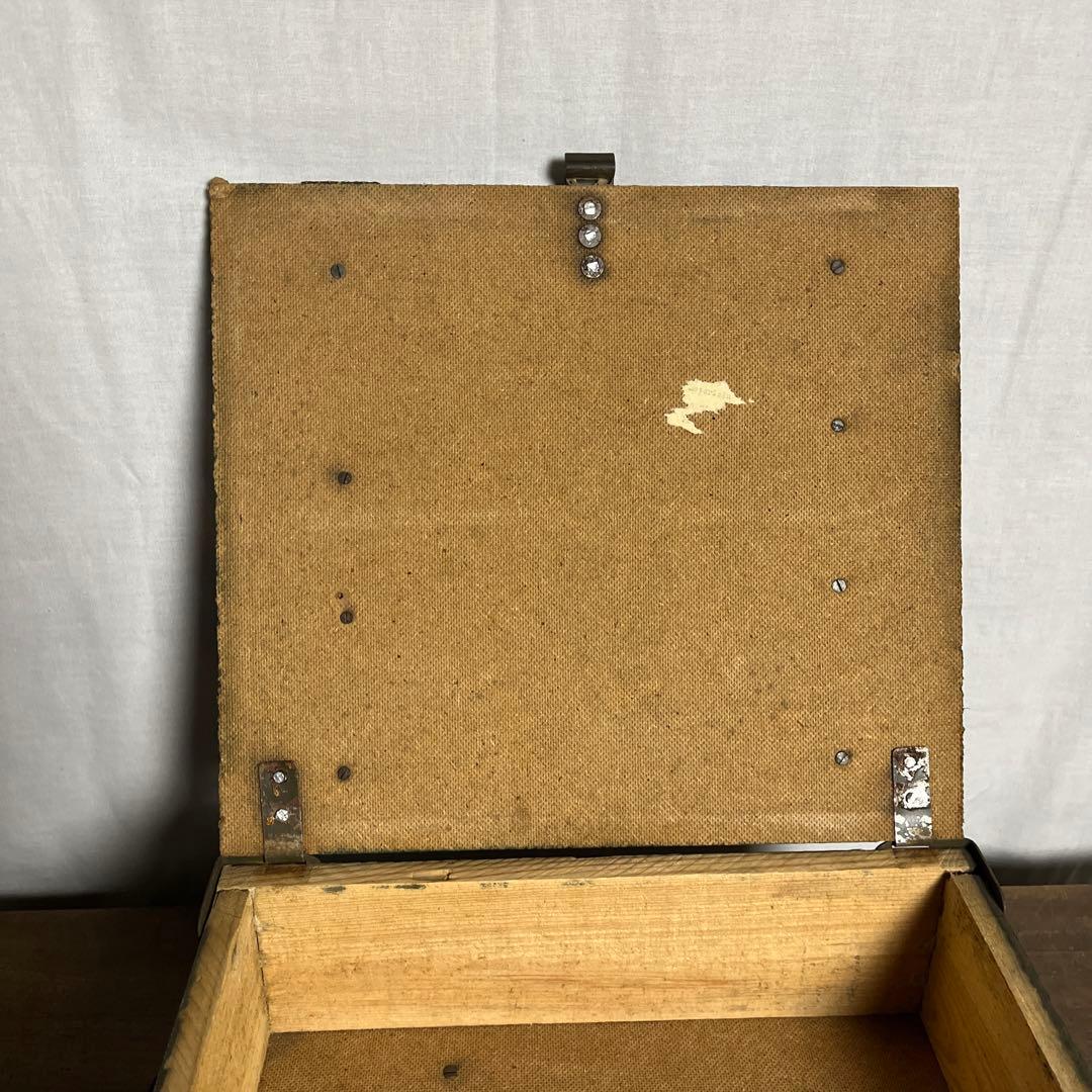 ユーロミリタリー実物◾️木製ボックス キャリーケース アンモボックス 収納ボックス