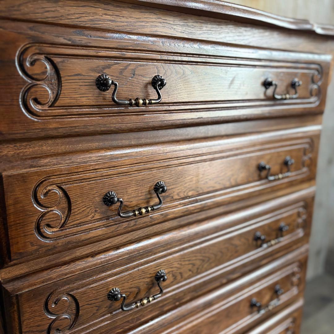 三越Brugge ルーマニア　猫脚チェスト　6段　ヴィンテージ