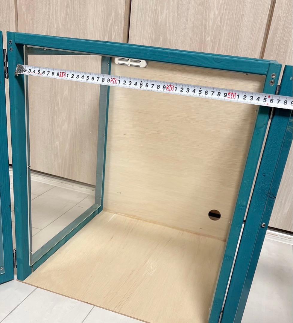 インコ　自作ケージ　アクリル　ケージカバー　グリーン　保温