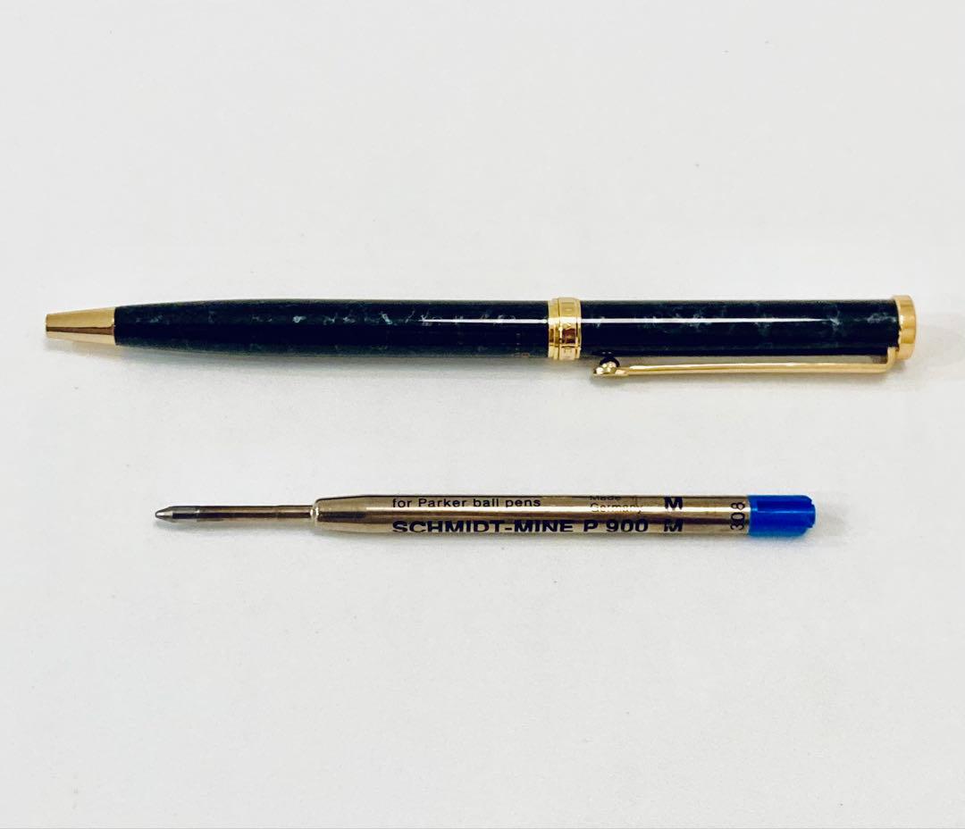 フランス製◆バレンシアガ 超高級ボールペン BALENCIAGA ブルーマーブル