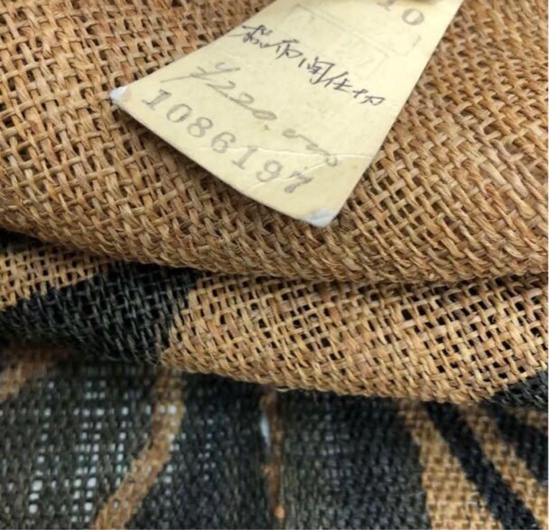 逸品　希少! 貴重！　榀布　大きな　間仕切り　科布　原子布　暖簾　自然布