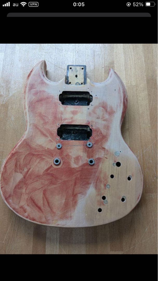 SGスタイル エレキギター メタリックグレー　ジャンク