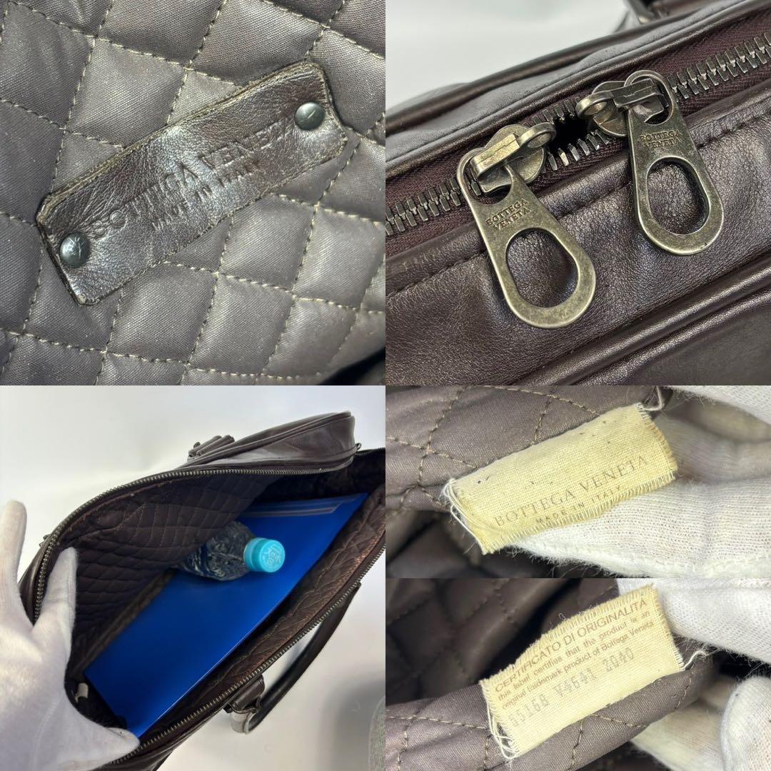 ボッテガヴェネタ　ビジネスバッグ　イントレチャート　レザー　ブラウン　A4可能