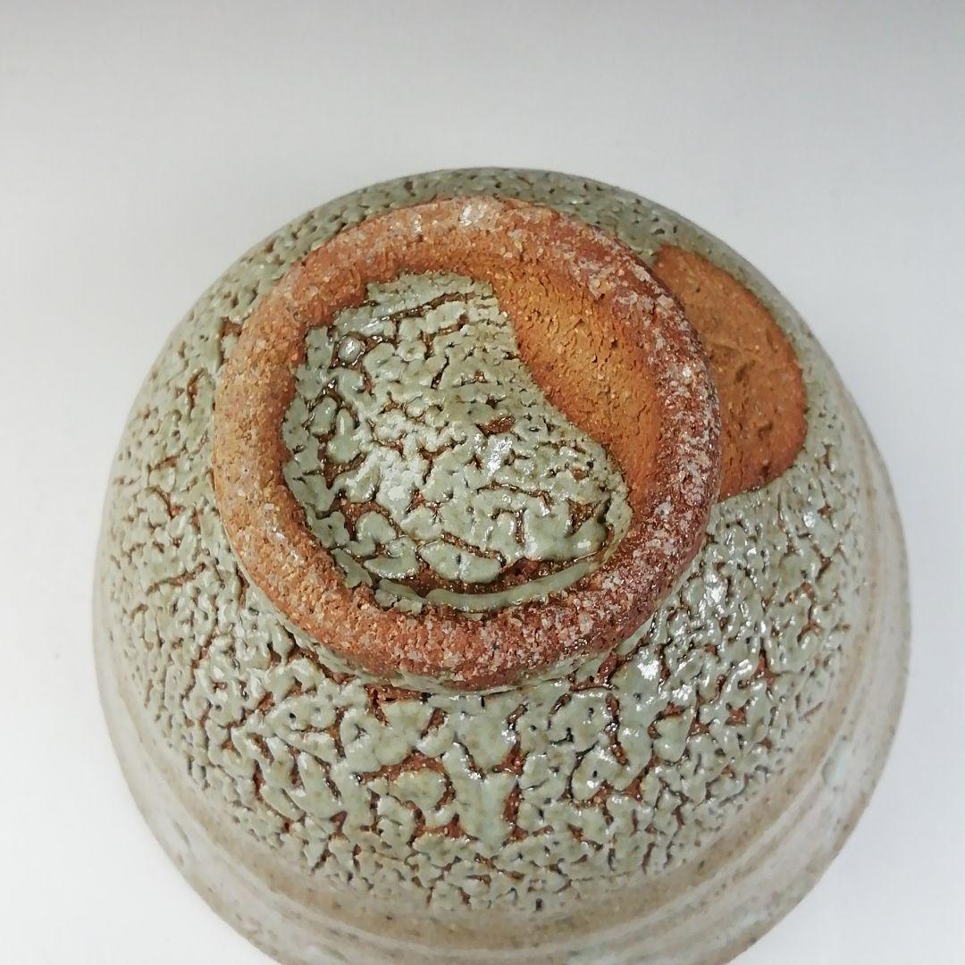 Ｔ５６１　茶碗　『灰釉　茶碗』『木器窯　田中和人』　共箱　抹茶碗　茶道具