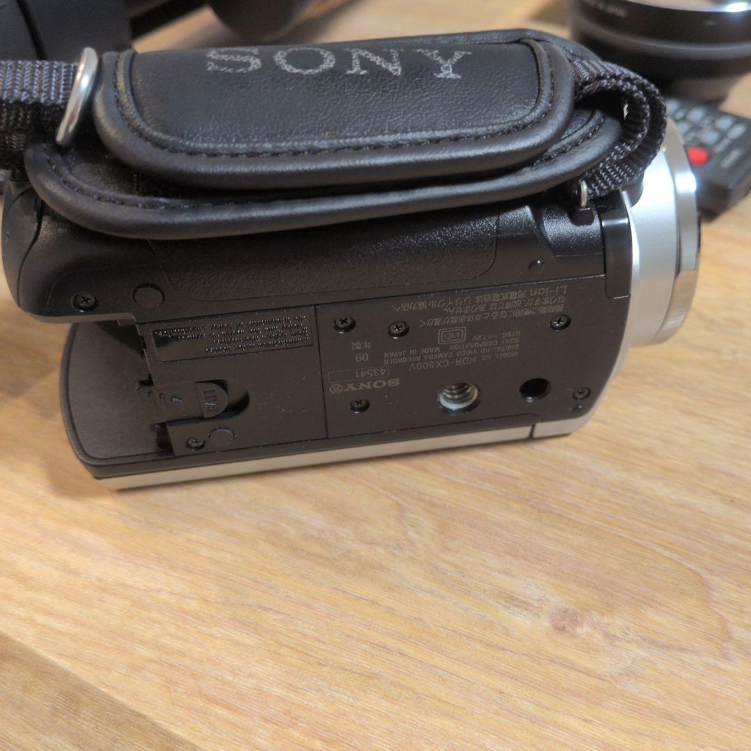 Sony Handycam HDR-CX500 本体 ワイドレンズ 三脚