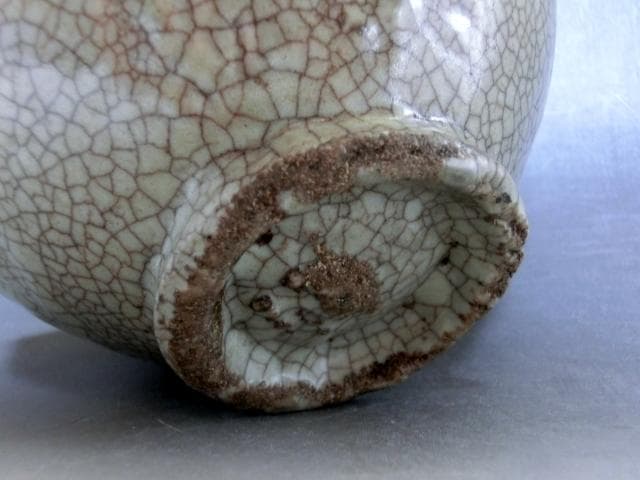 茶碗■李朝 古い氷結貫入紋茶碗 砂高台 お茶道具 古玩 唐物 時代物 骨董品■