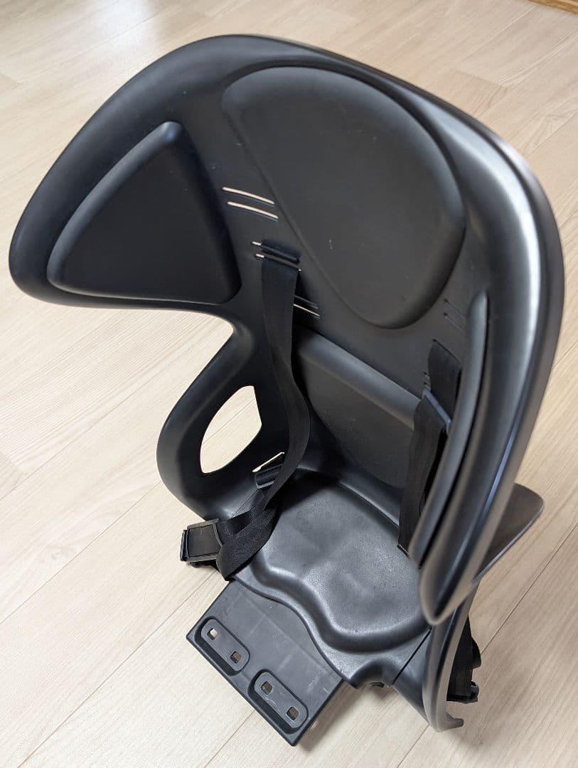 【引取限定】非電動シティサイクル チャイルドシート付 黒　ママチャリ　変速付