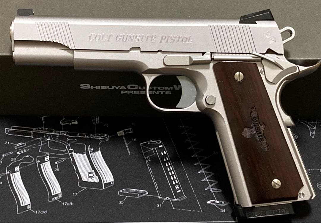 新品 未使用 限定WA COLT GUNSITE PISTOL シルバー