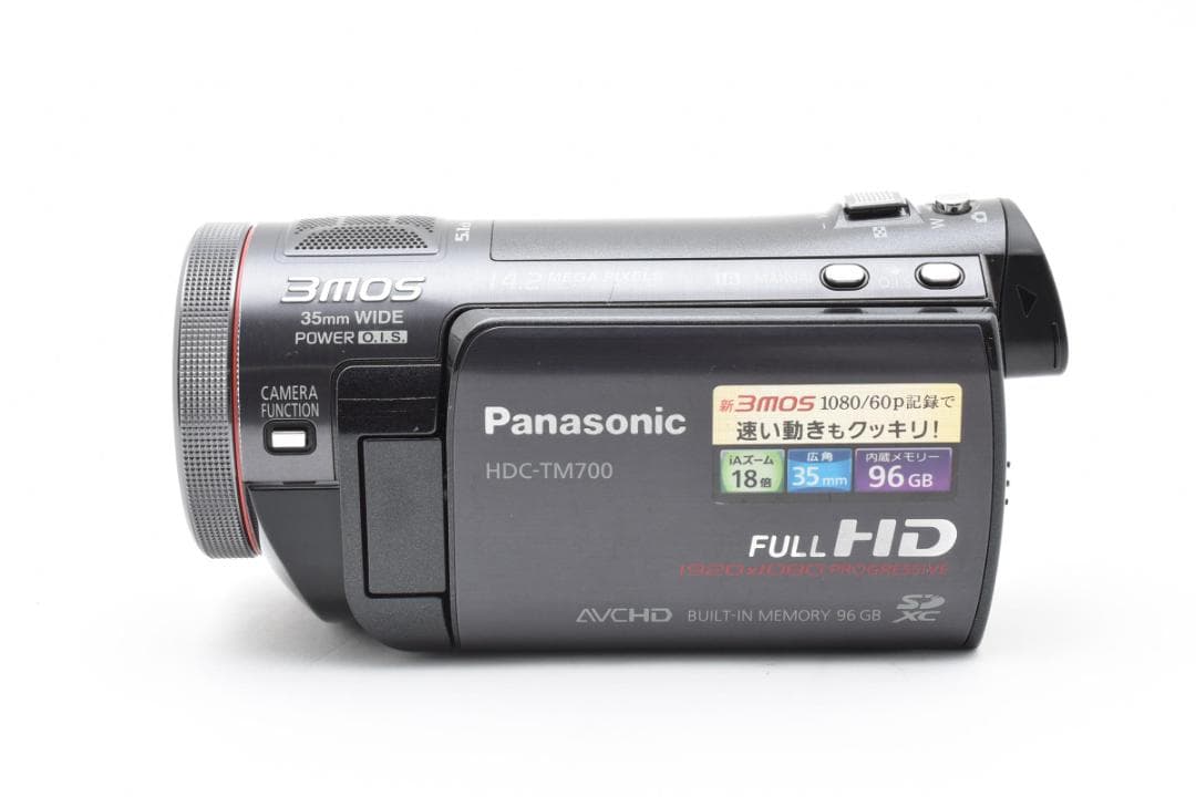 Panasonic／フルハイビジョン　HDC-TM700　バッテリー・充電器付