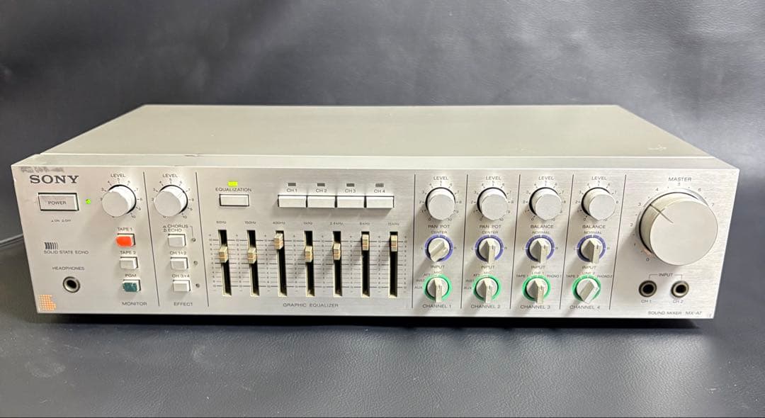 【通電確認済】ソニー　サウンドミキサー　MX-A7 ビンテージ