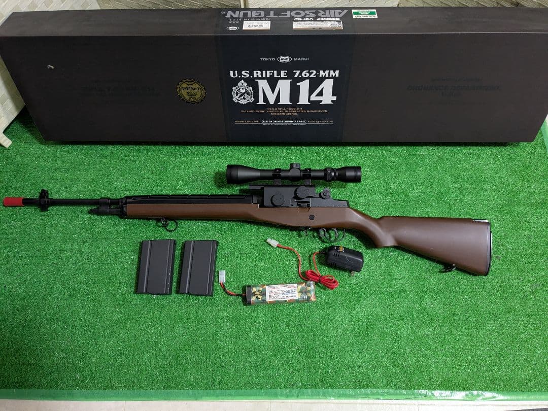 M14 スナイパーライフル 7.62mm バッテリー スコープ付き