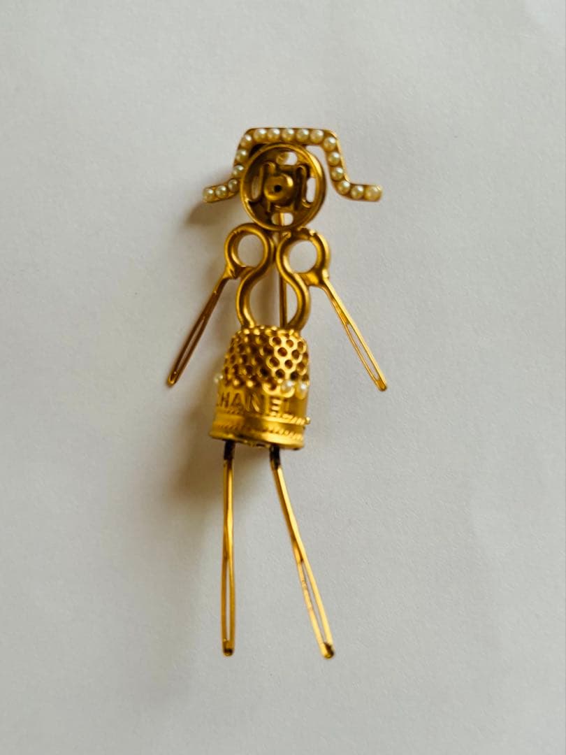 CHANEL シャネル ソーイングドール ブローチ