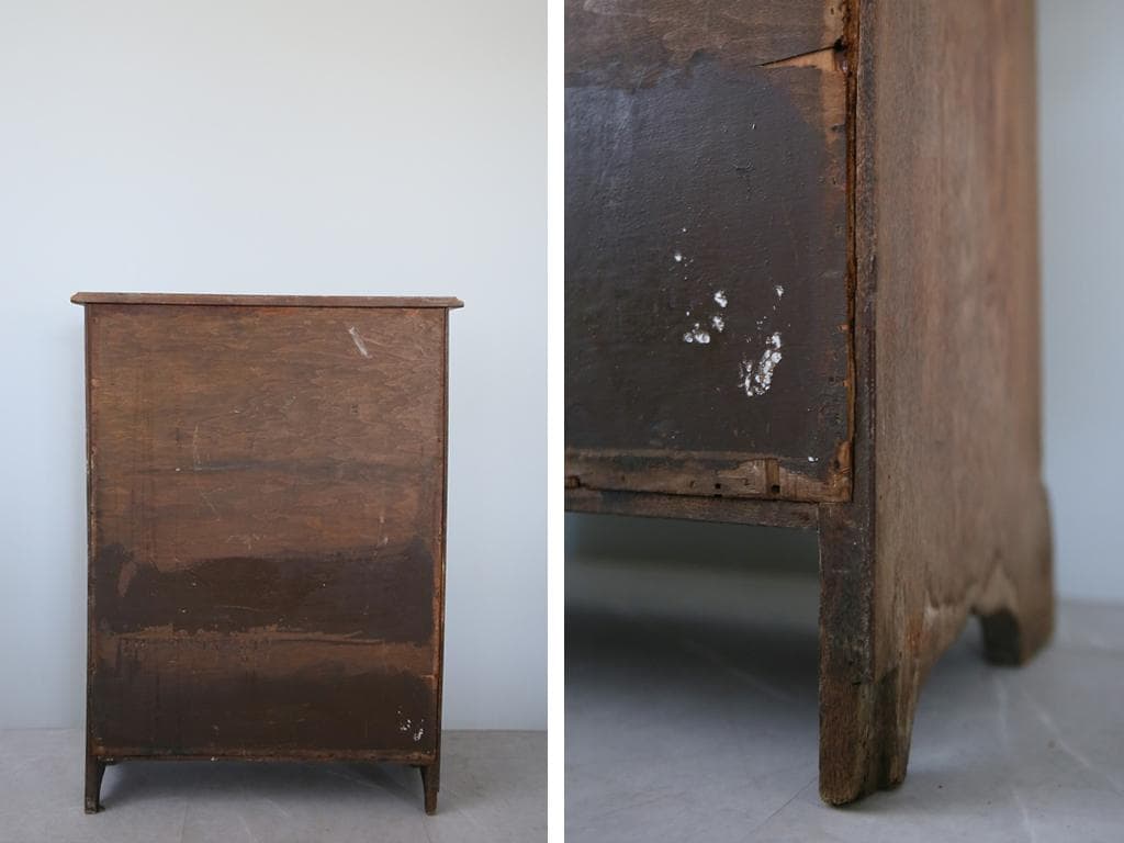 英国アンティーク木製ライティングビューロー/デスク/収納式/勉強机(88-10)