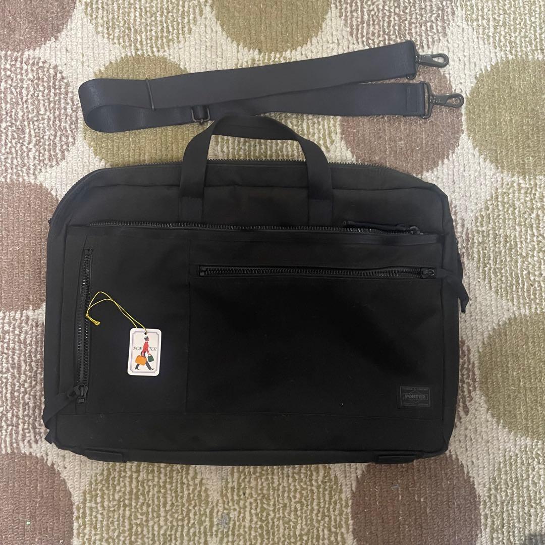 美品 PORTER ポーター 2way ブリーフケース ビジネスバッグ ナイロン