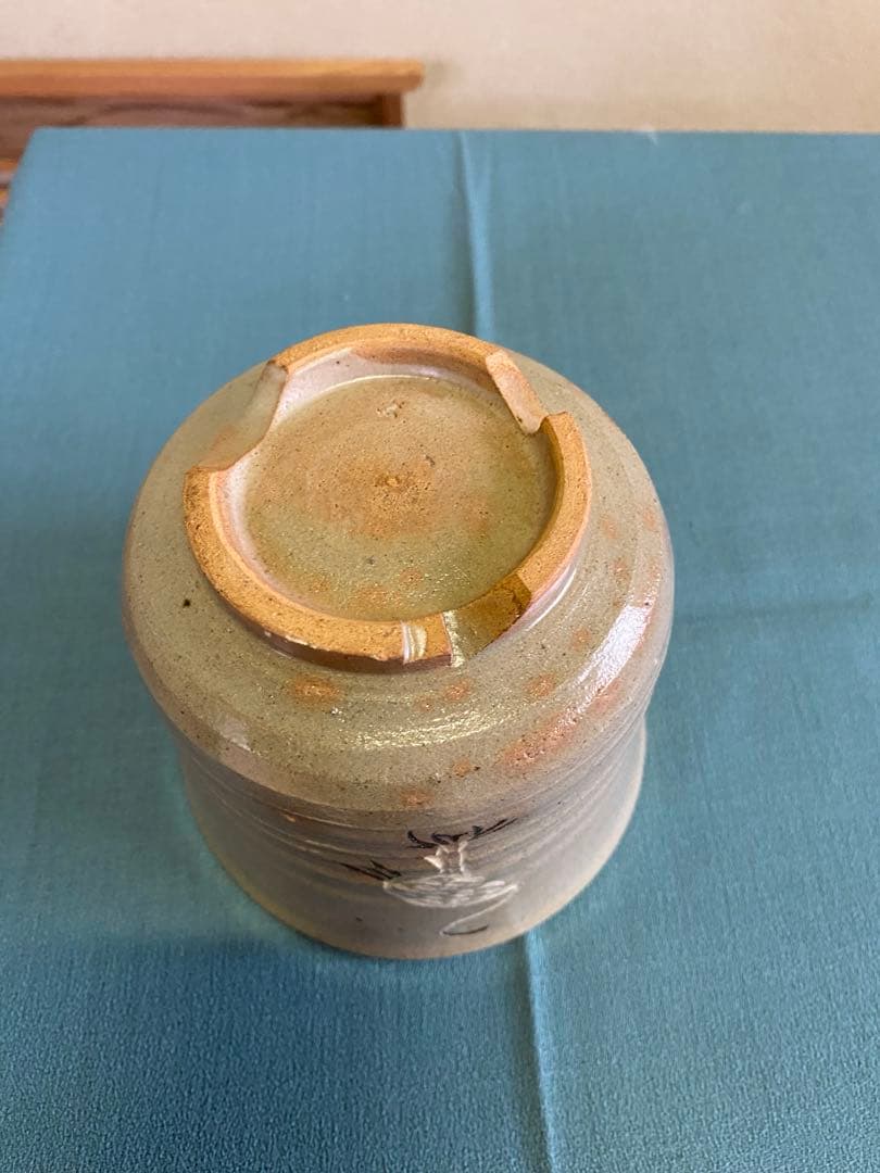 茶道具/茶碗 立鶴茶碗 廣州窯　共箱