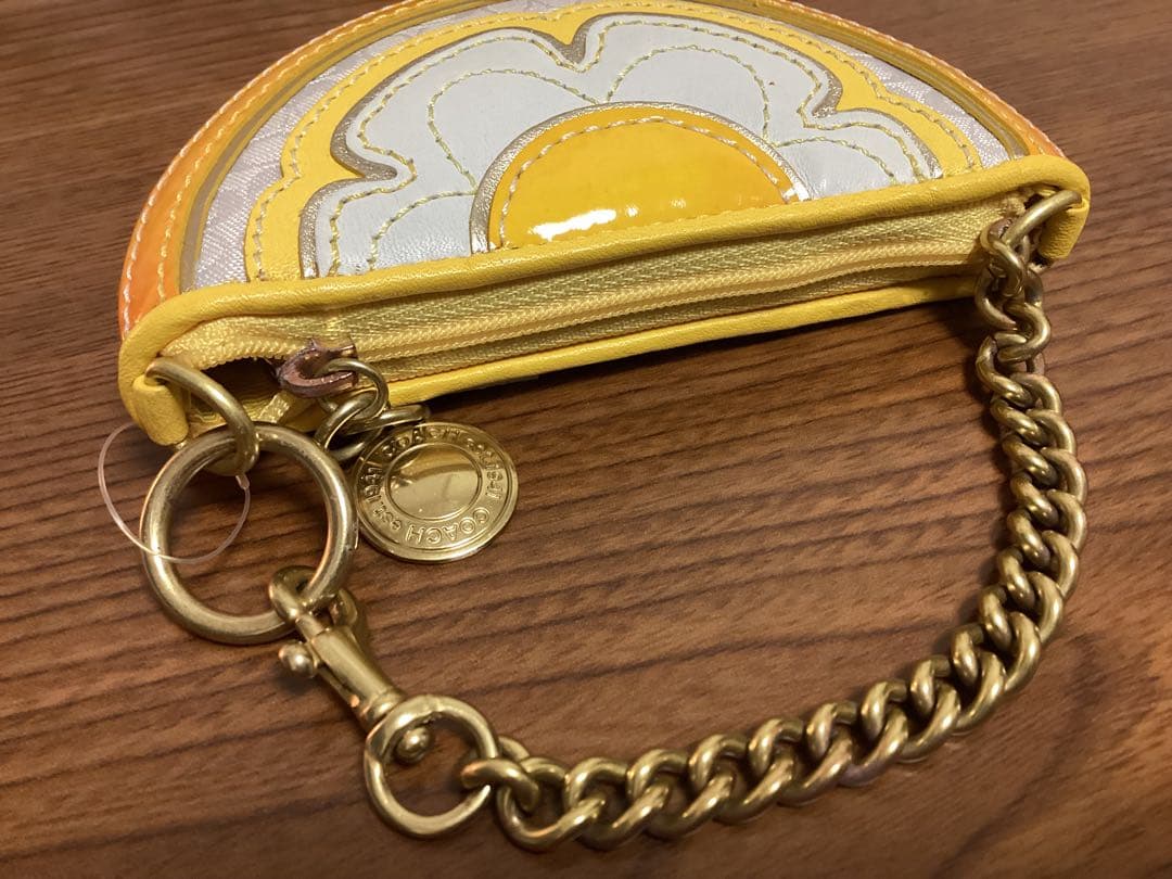 [新品未使用] COACH コーチ ケース イエロー タグ付