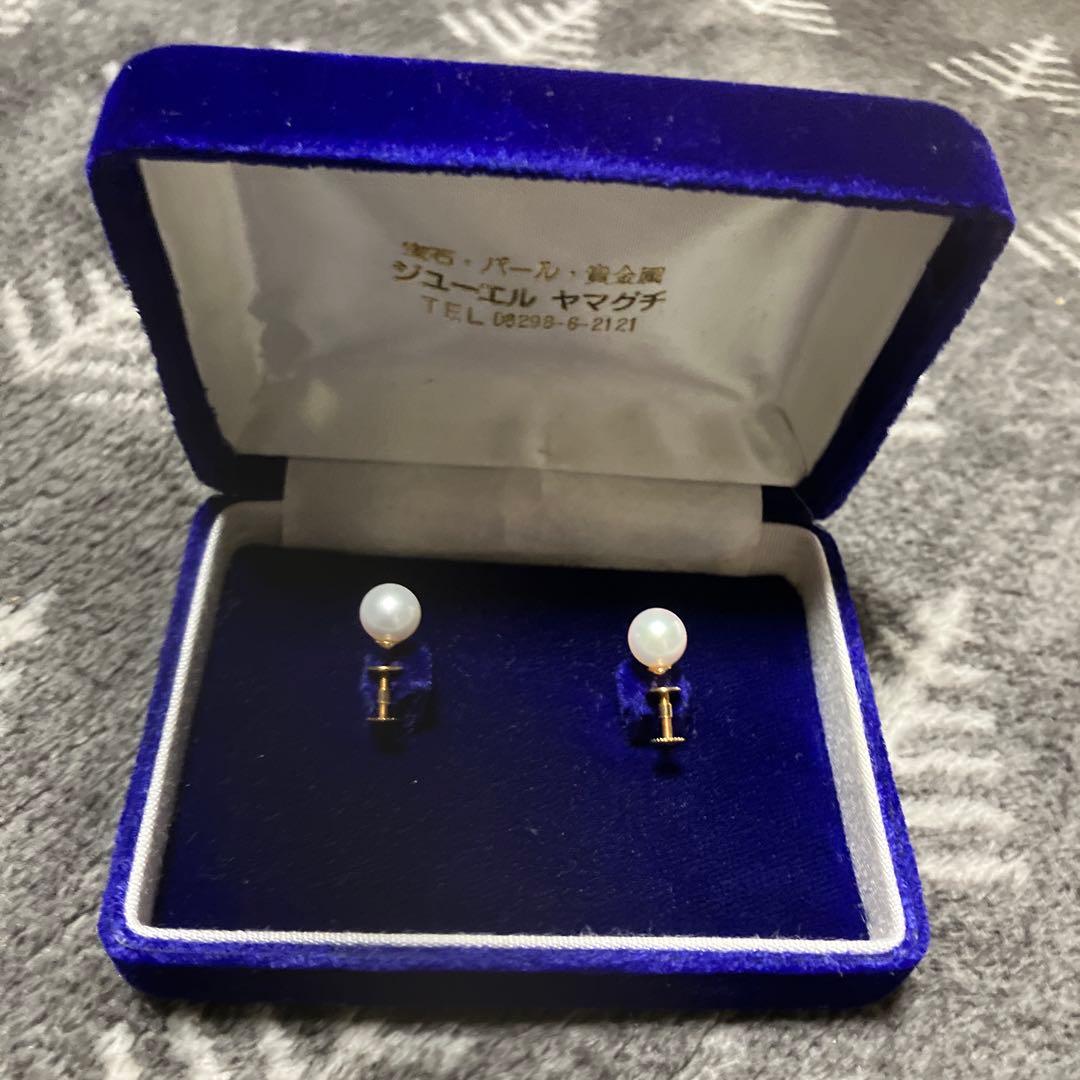 パール スタッドピアス ホワイト