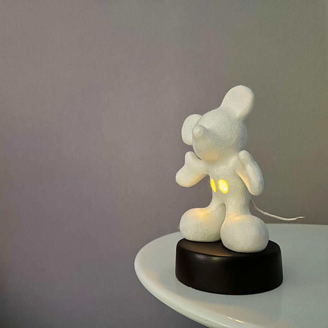 ミッキーマウス 和紙 光るオブジェ「WA-Qu（和空）」× Disney