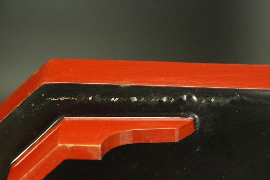 中国美術 色絵 女人紋 筆架 香合 六件 朱塗盆 文房四宝 まとめて(A726)