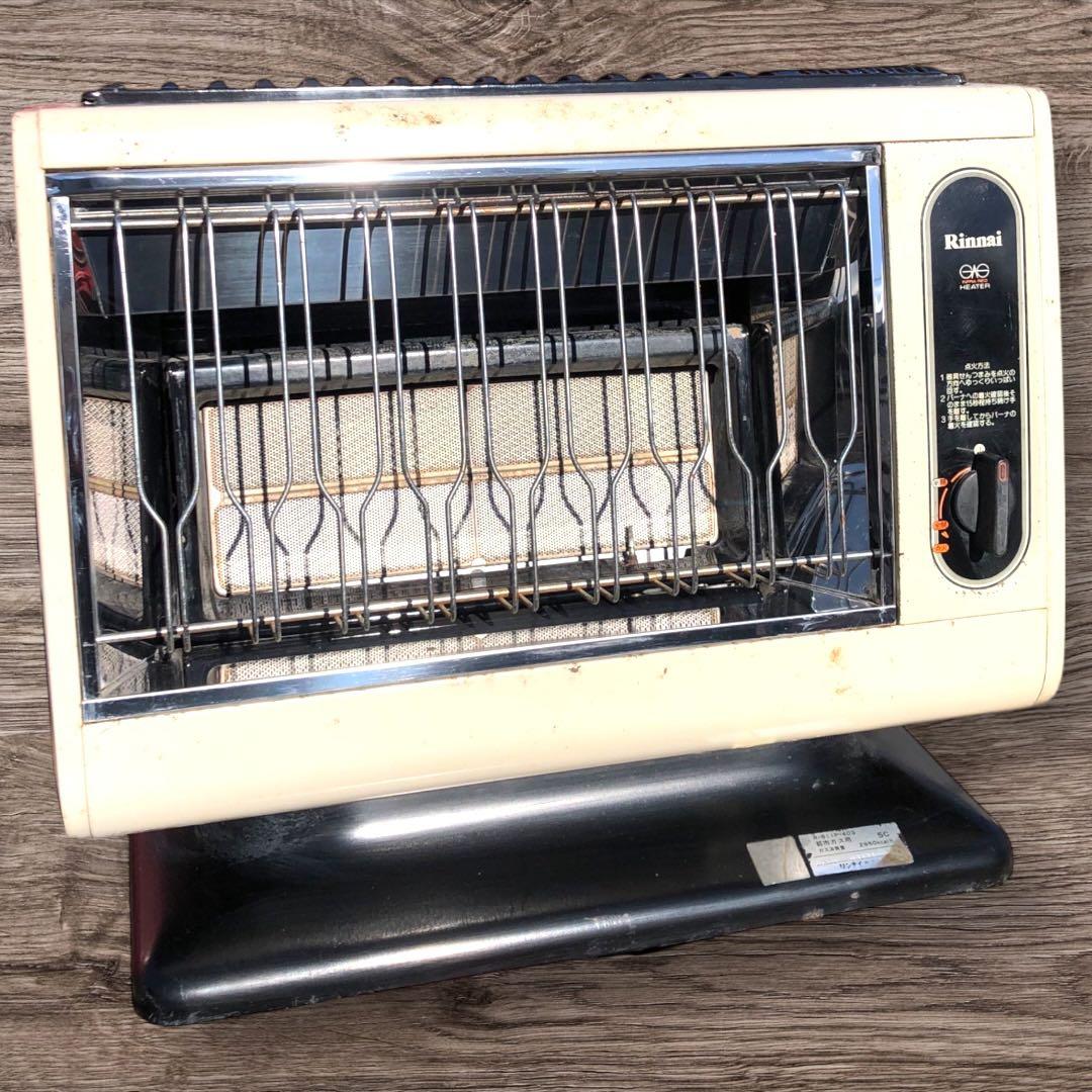 昭和レトロ　80年代　 Rinnai INFRA RED ストーブ　 都市ガス
