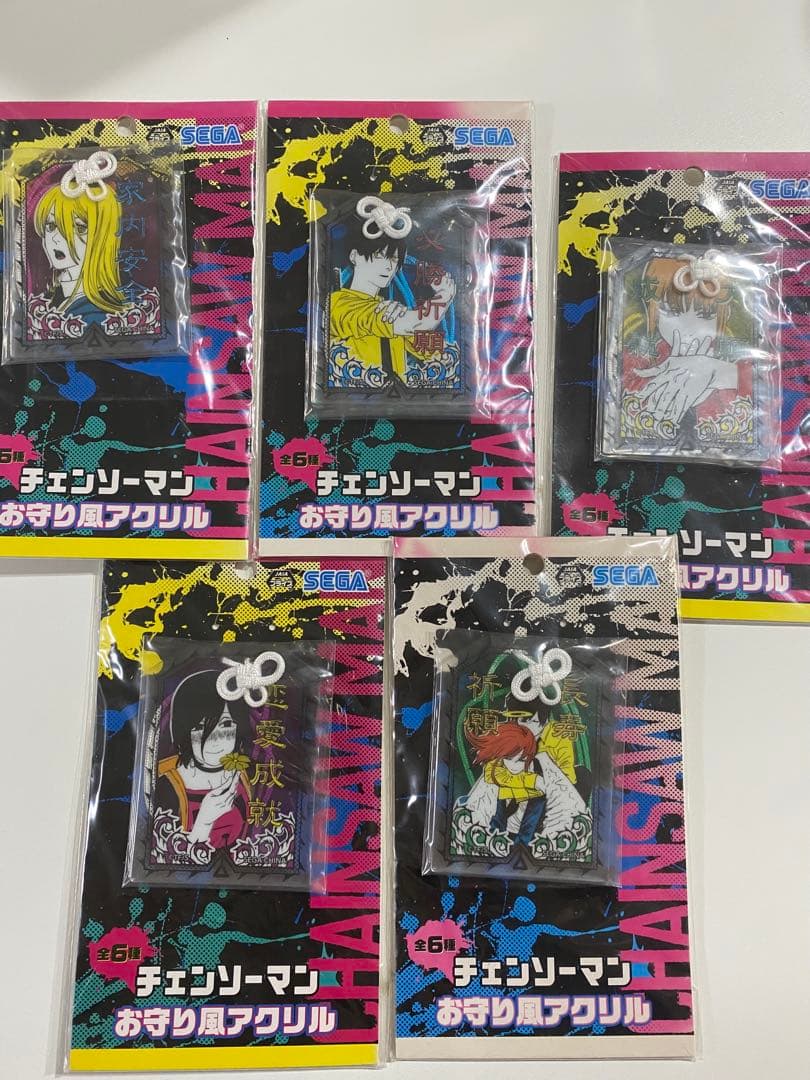 チェンソーマン　お守り風アクリル　5点