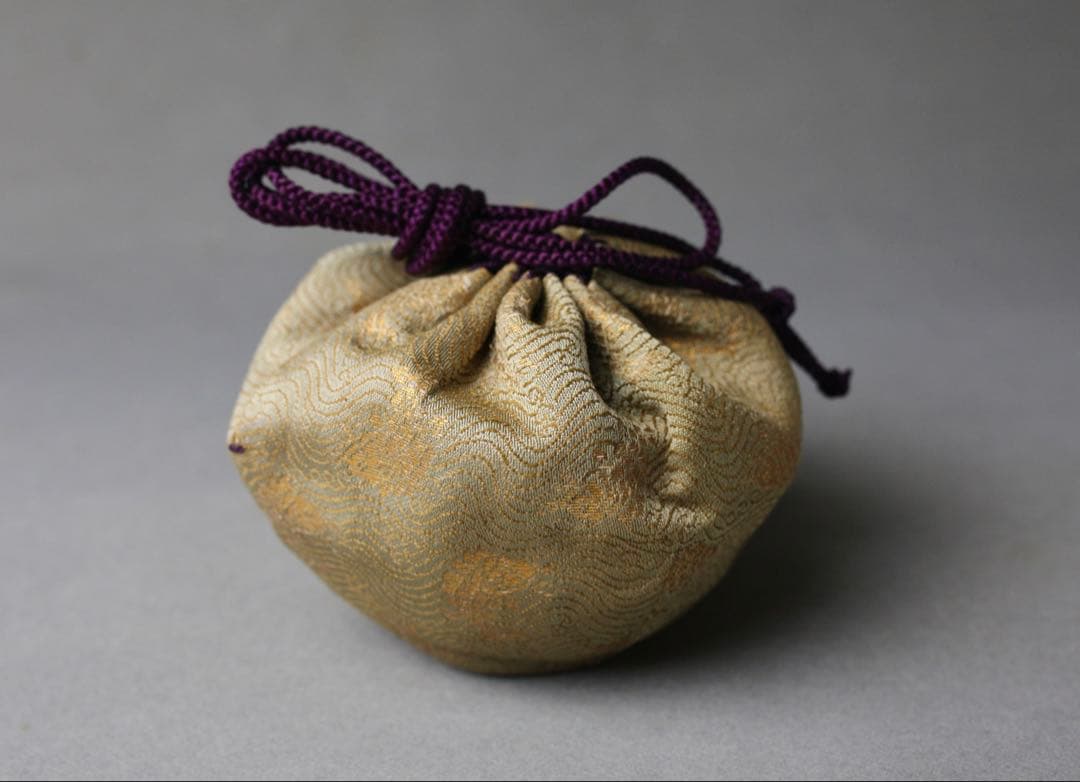 備前焼 半入居 宝瓶 急須煎 茶器 仕覆付き