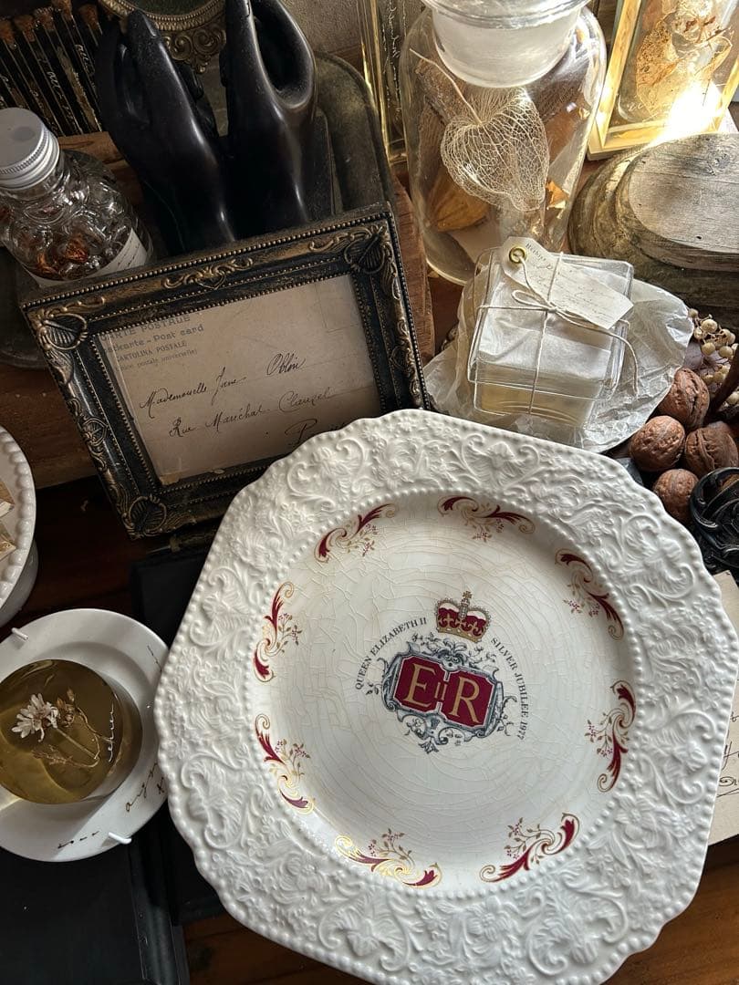 英国王室 エリザベス女王 コロネーション デコラティブ プレート　アンティーク