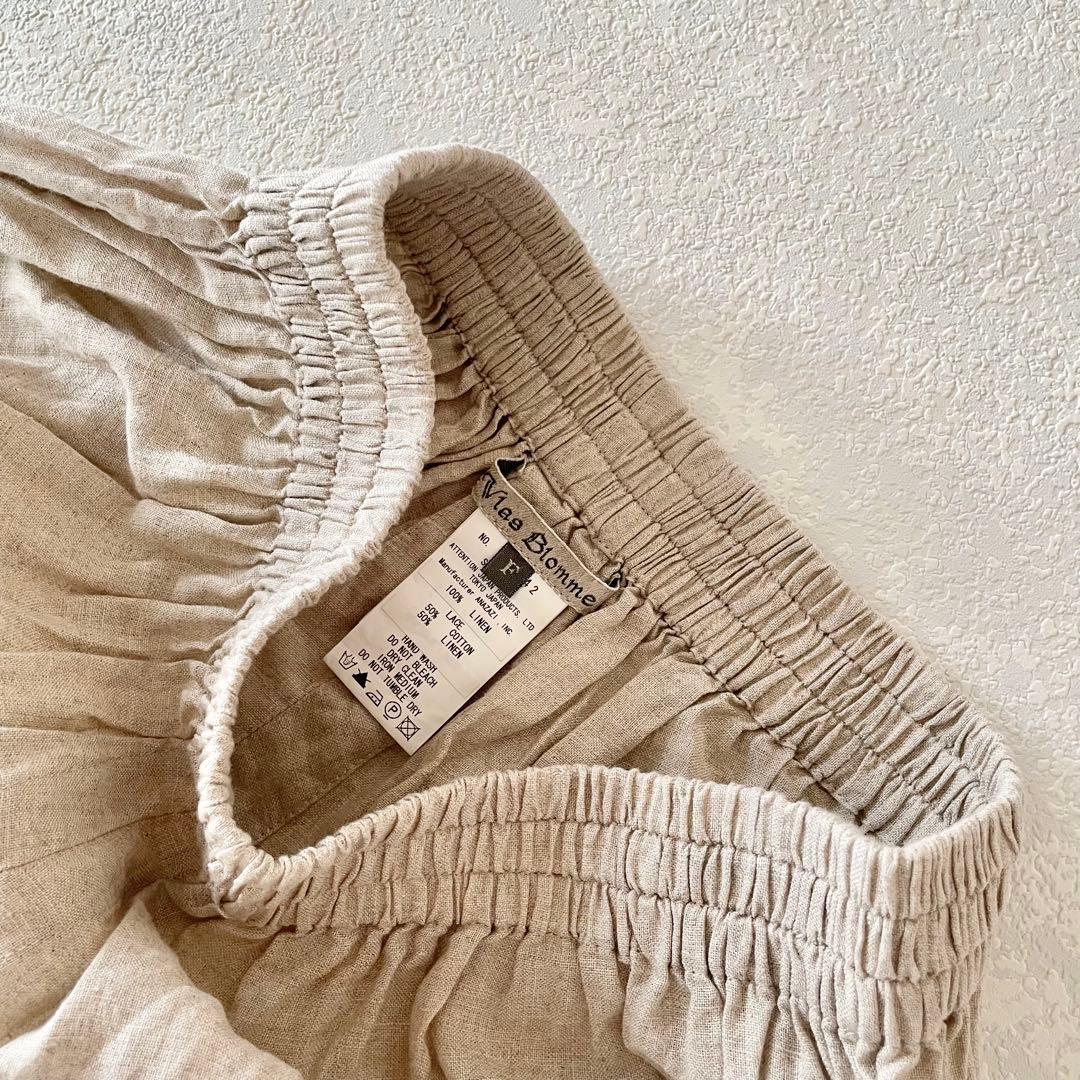 Vias Blomme コルトレイクリネン　バテンレース　サルエルパンツ