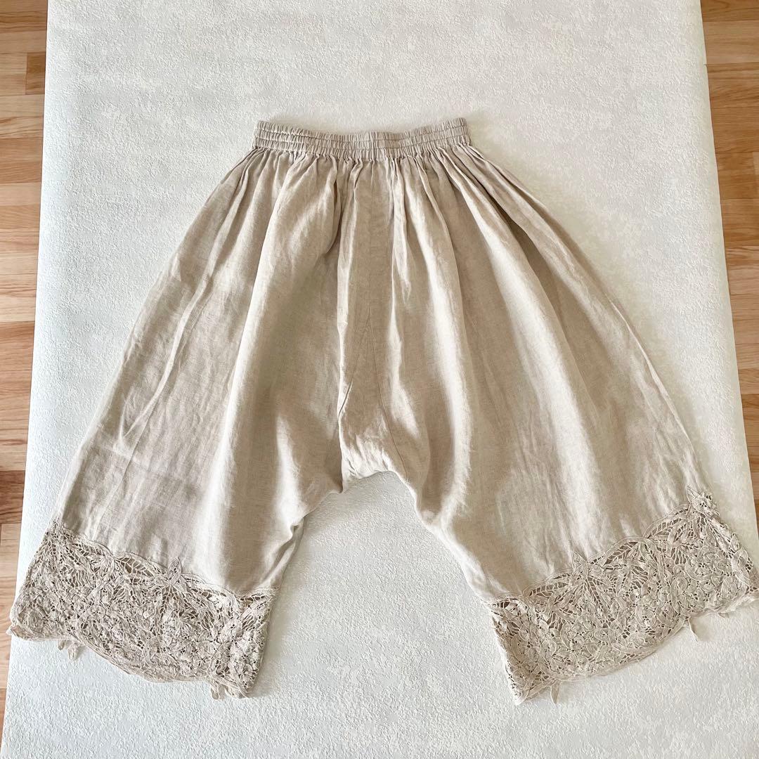 Vias Blomme コルトレイクリネン　バテンレース　サルエルパンツ