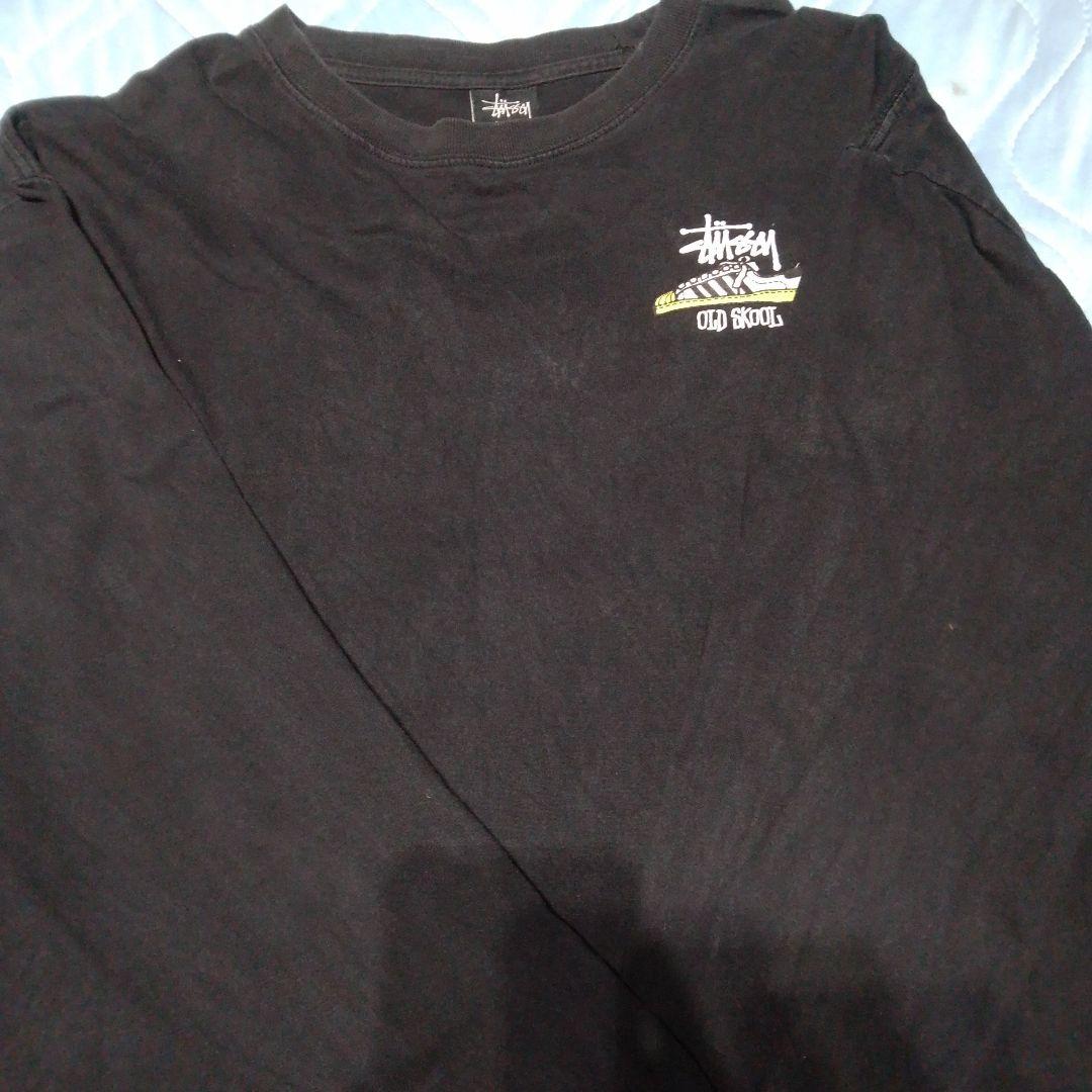 Stussy OLD SKOOL FLAVOR Tシャツ Lブラックコラボ限定