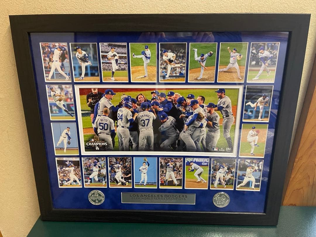 1000個日本限定版　ドジャース 2024 ワールドシ1リーズ記念フレーム
