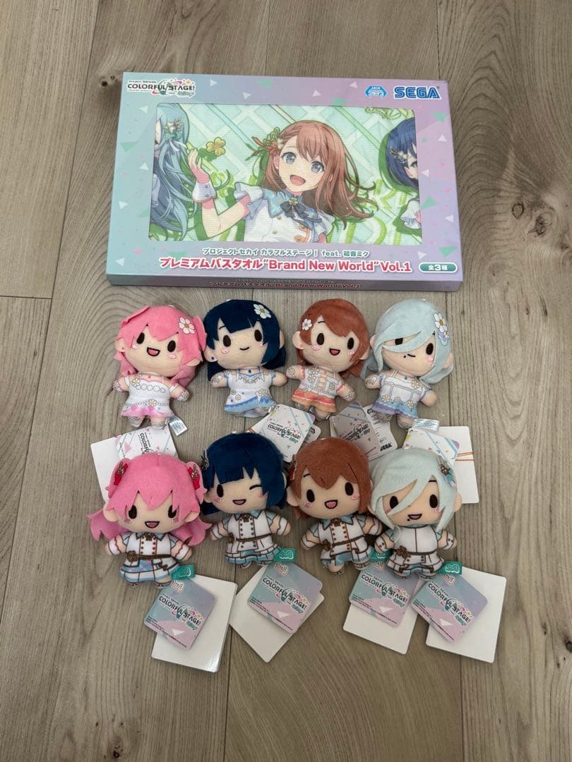 プロセカ「MORE MORE JUMP！」ふわぷちぬいぐるみ、バスタオル