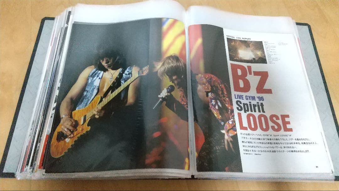 B'zグッズ まとめ売り 会報 パンフレット B'z8808 カドカワ 雑誌切抜
