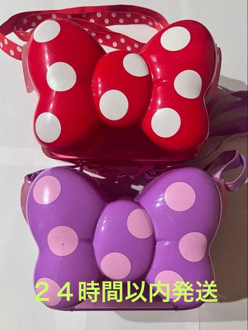 ディズニー　ミニーちゃん　リボン型　ポップコーンバケット　2個セット