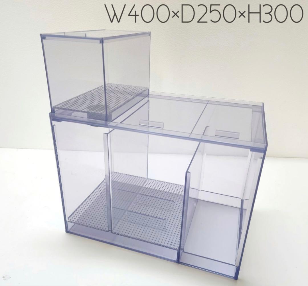 W400×D250×H300 オーバーフロー水槽　三層式濾過層