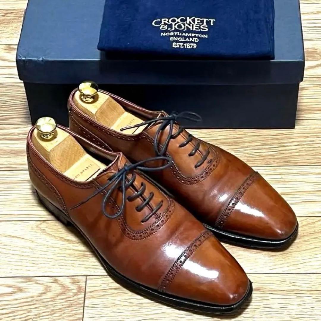 クロケット＆ジョーンズ ハンドグレード ストレートチップ UK 7.5