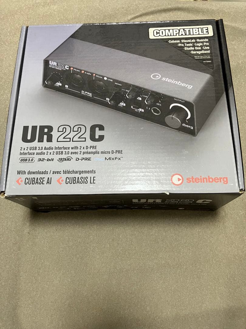 配信機器・PA機器・レコーディング機器 Audio-Technica AT4040 & steinbergUR22C