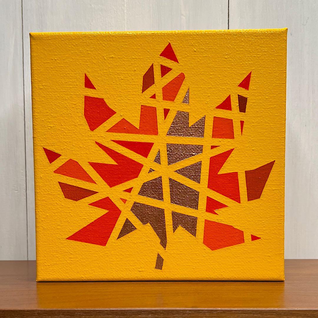 「もみじ」｜絵画 原画 抽象画 植物画 イラスト ドローイング 秋 紅葉