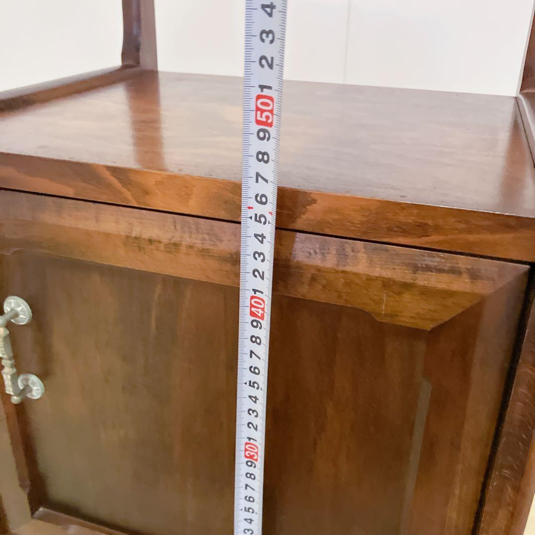 アンティーク　電話台　FAX台 木製　サイドテーブル　コンソールテーブル　飾り棚