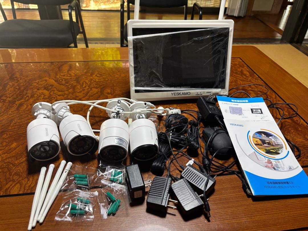 防犯カメラ4台　500万画素