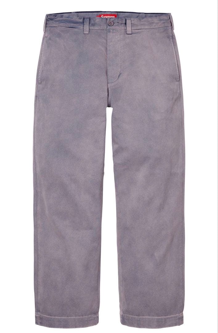 パンツ supreme chino 23 washed navy 30