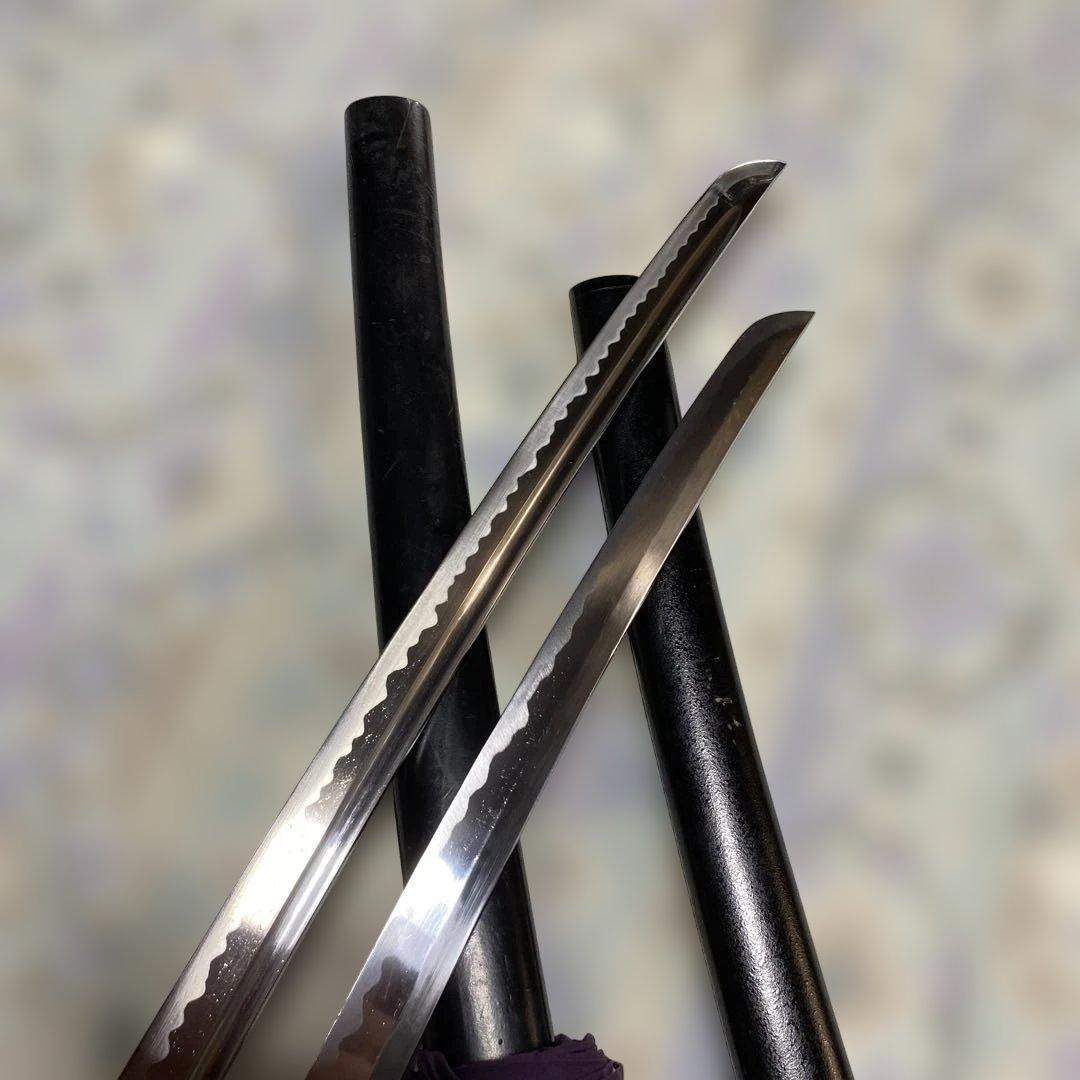 居合大刀(刀袋付)と脇差模造刀