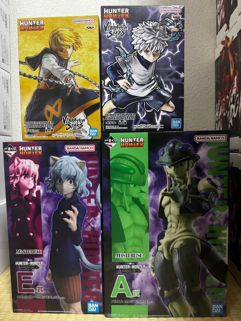 HUNTER×HUNTER クラピカ　キルア　ピトー　メルエム　フィギュア