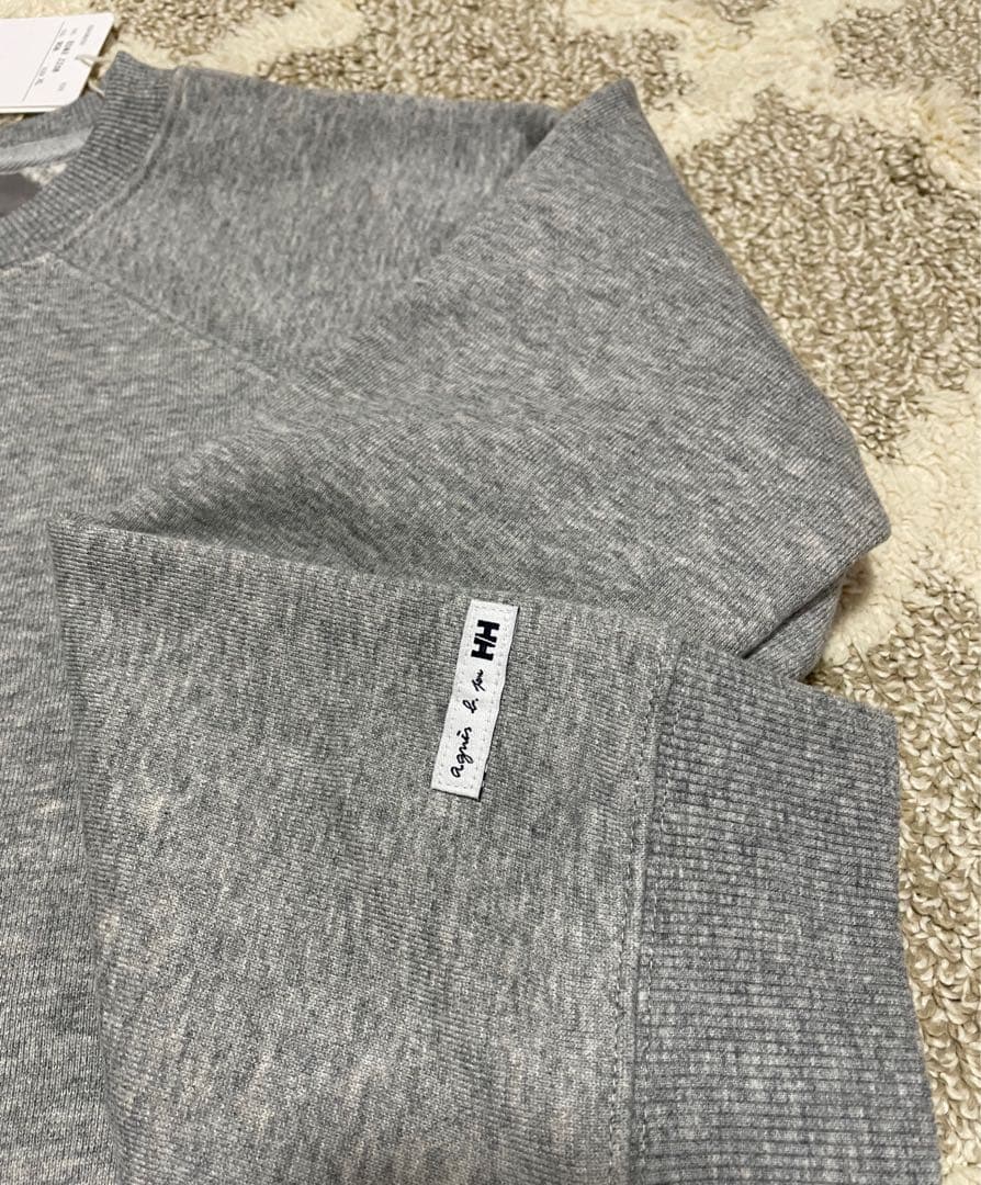 アニエス・ベー✖️Helly Hansen グレー トレーナー・新品未使用タグ付
