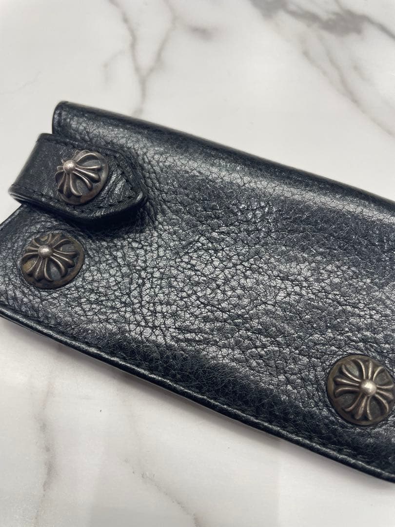 美品　クロムハーツ　レザーキーケース　ブラック