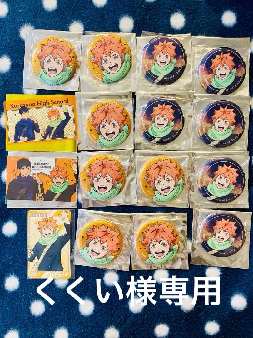 【新品未使用】ハイキュー!!×よこはまコスモワールド 日向翔陽 缶バッジ等16点