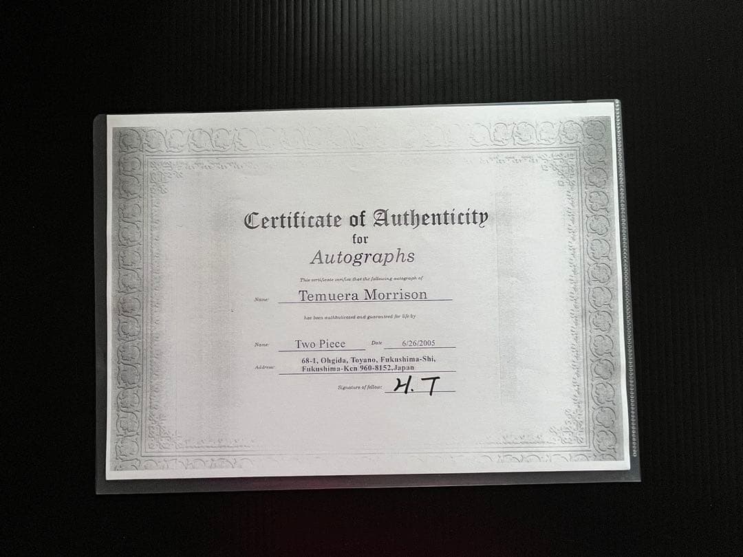 スターウォーズ クローントルーパーフィギュア テムエラモリソン氏 直筆サイン付き