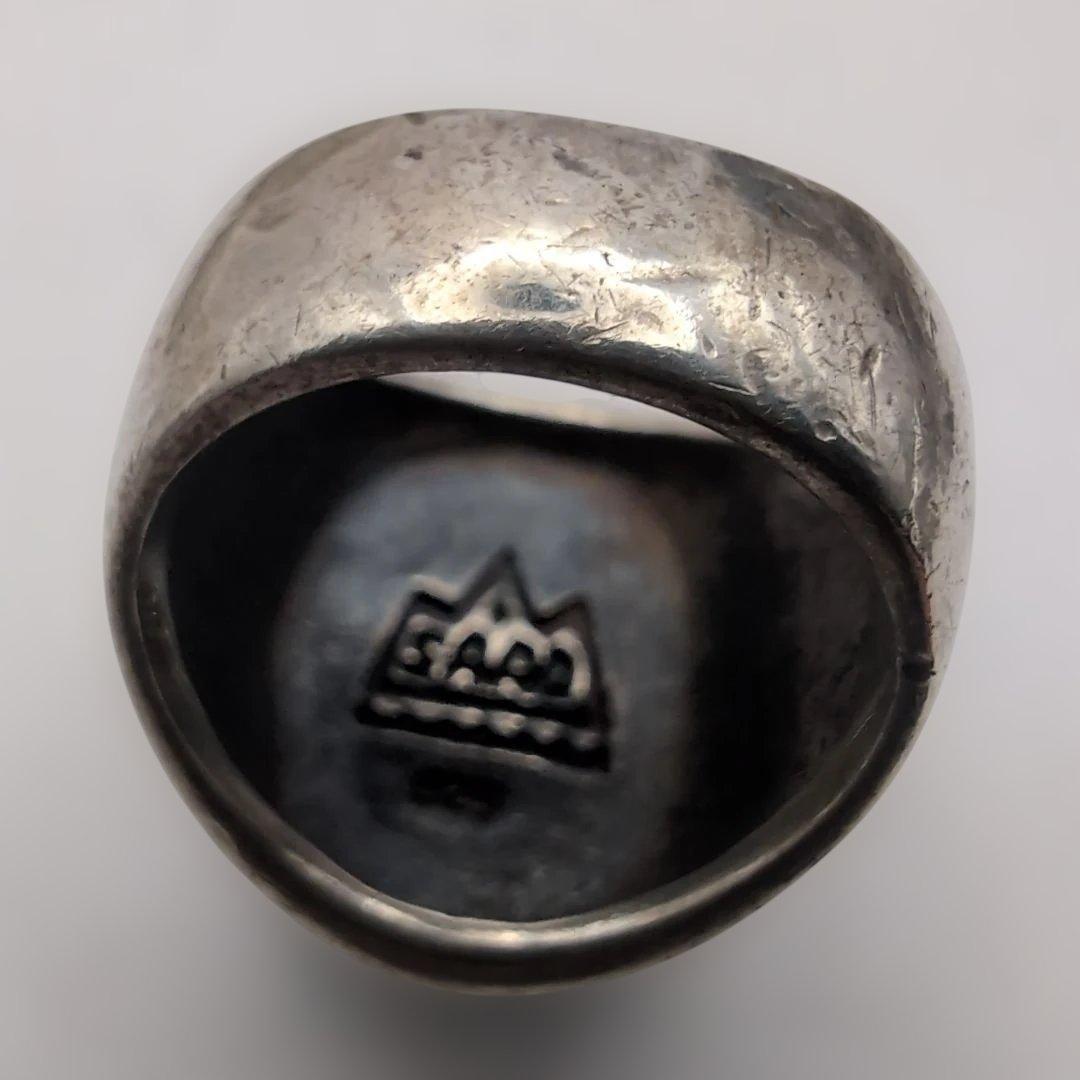 ⭐️SAAD ターコイズシルバーリング 15号 サードプレミアム