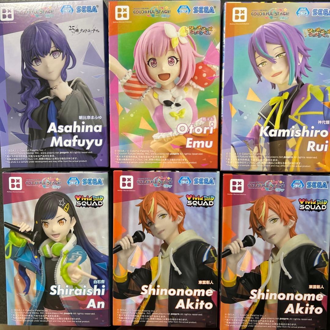 プロセカ　Desktop×Decorate　ワンダショ　フィギュア　6点セット